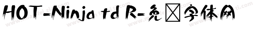 HOT-Ninja td R字体转换